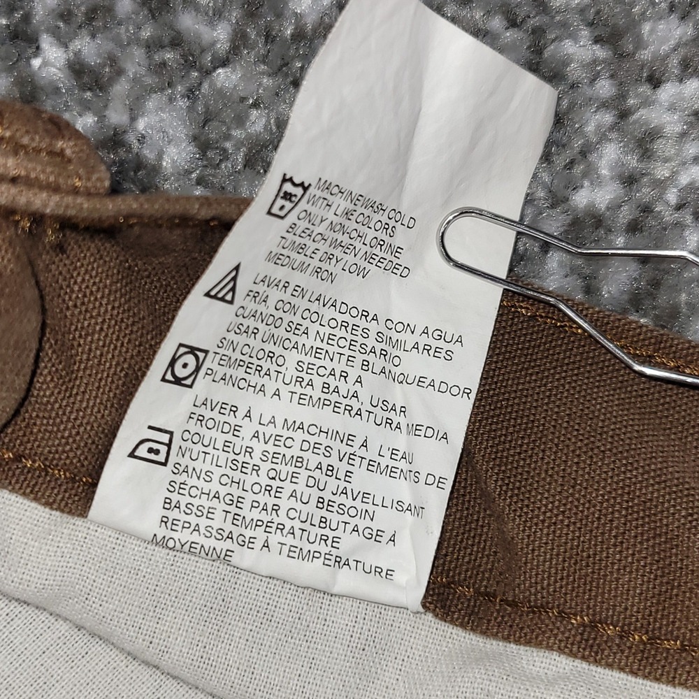 Dickies Mens Carpenter Duck Jean Brown Relaxed Fit‎ Straight Leg 38x34 NWT - Picture 10 of 14